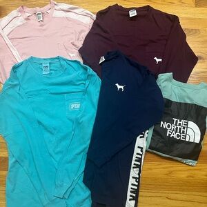 Bundle of PINK Victoria's Secret Long Sleeve Tees
